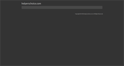 Desktop Screenshot of helperschoice.com